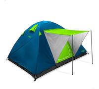 Tente de camping (igloo) - AKTIVE 52890 - 4 places - double toit ventilé - auvent avant intégré