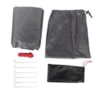 Tente de camping imperméable avec aérations en maille, parfaite pour les aventures d'été pour une personne (gris foncé)