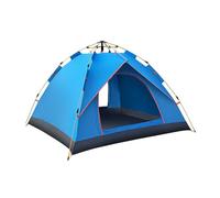 Tente de camping, imperméable, ouverture rapide, moustiquaire, tente dôme d'extérieur familiale, bleu