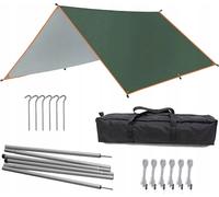 Tente de camping imperméable Pluie, mouche Protection solaire Tente de pique-nique Tarp Portable Compacte