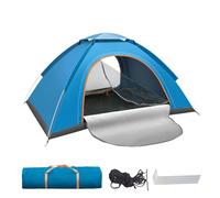 Tente de Camping Imperméable, Tente Dôme Portable Familiale Cabine, Structure Imperméable Anti-UV Facile à Monter pour 2 Personnes avec Porte Moustiquaire Abri Solaire Plage Randonnée