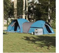 Tente de camping imperméable - vidaXL - 5 personnes - Bleu - 287x280x158 cm - Double toit amovible - E-port - 2 chambres