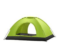 Tente de Camping léger dôme extérieur Tente Double Porte Double Couche Automatique Ajustement 2-3 Personne 3 Saison Tente de Tente légère Portable (Vert) Bonjour
