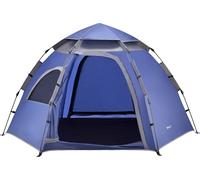 Tente de camping 'Nybro' pour 2-3 personnes 240 x 205 x 140 cm bleu / gris foncé