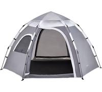 Tente de camping 'Nybro' pour 2-3 personnes 240 x 205 x 140 cm gris foncé / gris clair