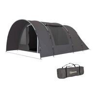 Tente de camping - Outsunny - porche - pour 4 à 6 personnes légère ventilée étanche 5 000 mm - montage facile sac de transport