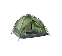 Tente de camping pop up 2-3 personnes 2 portes vert kaki montage démontage facile sac de transport inclus fibre verre polyester Vert
