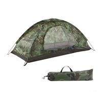 Tente de camping pour 1 ou 2 personnes avec caractéristiques ultra légères et camouflage, idéale pour la randonnée en plein air (1 personne)