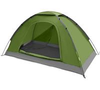 Tente de Camping pour 1 Personne -Tente Trekking Dôme léger exavec moustiquaire - Écran de fenêtre Transparent de 3000 mm - Étanche - Installation Facile pour Le Camping en Plein air et la