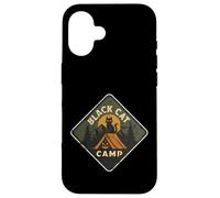 Tente de Camping pour Chat Noir Coque pour iPhone 16