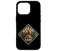 Tente de Camping pour Chat Noir Coque pour iPhone 16 Pro