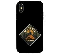 Tente de Camping pour Chat Noir Coque pour iPhone X/XS
