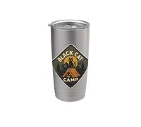 Tente de camping pour chat noir Gobelet isotherme en acier inoxydable double paroi
