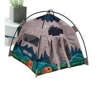 Tente de camping pour poupées - Modèle de décoration en tissu miniature, accessoire pour simulation de chambre à minuscules, ornement réaliste de fiction de vie, présentoir créatif