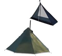 Tente de camping, quatre saisons, étanche, capacité spacieuse, set complet Argile verte