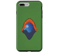 Tente de Camping Scène Nocturne | Loup Hurlant à la Lune en Plein air Coque pour iPhone 7 Plus/8 Plus