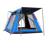 Tente de Camping, Tente Pop-up 2-4 Personnes étanche 2 Portes 2 fenêtres 3 Secondes d'installation Multicolore Multi Tailles(Blu,Large)