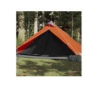Tente de camping tipi 1 personne orange imperméable