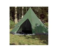 Tente de camping tipi 4 personnes vert imperméable