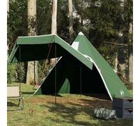 Tente de camping tipi 5 personnes vert imperméable