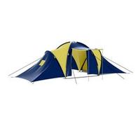 vidaXL Tente de camping 9 personnes Bleu et Jaune