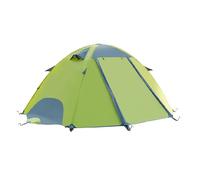 Tente De Camping Toutes Saisons for 2 Personnes, Sac À Dos en Polyester Imperméable avec Portes Et 3 Fenêtres, Dôme Coupe-Vent(Green)
