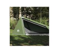 Tente de camping tunnel 1 personne vert imperméable