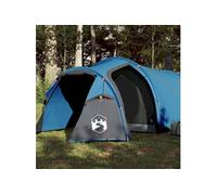 Tente de camping tunnel 2 personnes bleu imperméable