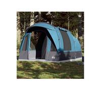Tente de camping tunnel 3 personnes bleu imperméable