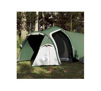 vidaXL Tente de Camping 4 Personnes, Tente d'Ombrage avec Sac de Transport, Auvent Portable avec Parois Latérales pour 94390