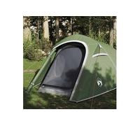 vidaXL Tente de camping tunnel 3 personnes - vert imperméable - 94600