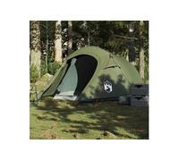 Tente de camping tunnel 3 personnes vert olive imperméable