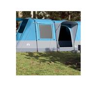 Tente de camping tunnel 4 personnes bleu imperméable