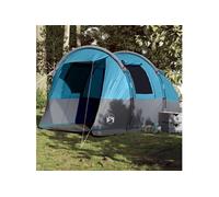 vidaXL Tente de camping Tunnel 4 personnes — Imperméable, E-port, bonne ventilation