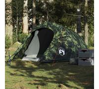 vidaXL Tente de camping tunnel 3 personnes camouflage imperméable, tente, abri de camping, abri de jardin, tente de jardin, 4009629