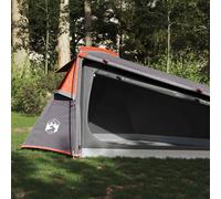 vidaXL – Tente de camping Tunnel 2 personnes Gris et Orange Imperméable