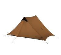 Tente de Camping ultralégère 2 Personnes 3 Saisons - Conception sans arceaux en Nylon siliconé 15D for Les Aventures en Plein air(Khaki 2P 3 Season)