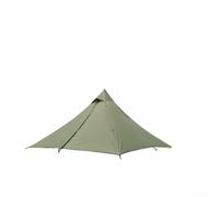 Tente de camping ultralégère pour 2 personnes avec structure tunnel, portes doubles et tissu résistant aux déchirures pour l'extérieur (tente extérieure, verte)
