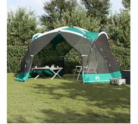 Tente de camping - Verte - 4 personnes - Imperméable - Dimensions 434x434x230cm