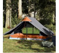 Tente de camping - vidaXL - 2 personnes - Imperméable - Gris - Facile à monter