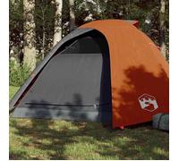 vidaXL – Tente de camping – 4 personnes – Imperméable – Portable – Gris