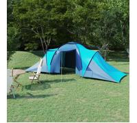 Vidaxl Tente De Camping 6 Personnes Bleu Et Bleu Clair