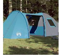 vidaXL Tente de camping 94354 – 6 personnes – Imperméable – Bleu