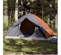 vidaXL Tente de camping Modèle 94645 Imperméable 2 personnes Gris et orange