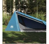 Tente de camping - VIDAXL - Tunnel 1 personne - Imperméable - 220x120x100 cm - Bleu