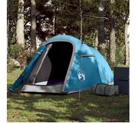 Tente de camping - vidaXL - Tunnel 2 personnes - Imperméable - Bleu - Facile à monter