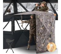Tente de chasse Cachette de chasse pour 2-3 personnes - Tente de camouflage avec sac de transport - Idéal pour la chasse au lapin