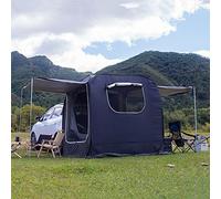 Tente de coffre de voiture pour camping, abri de coffre de SUV pop-up avec grand écran et auvent extensible, double protection, faible résistance au vent