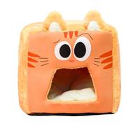 Tente De Couchage pour Animal en Peluche D’Hiver, Lit Chaud pour Chat, Abri Intérieur Douillet, Idéale Salon, Chambre, Appartement, Garage Ou Ferme, Refuge Fermé Confortable