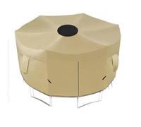 Tente de couverture de trampoline d'extérieur - Auvent pare- pliable, résistant aux déchirures, bloc UV, tissu d'ombrage durable, protection contre les intempéries | Patio jardin arrière-cour pe